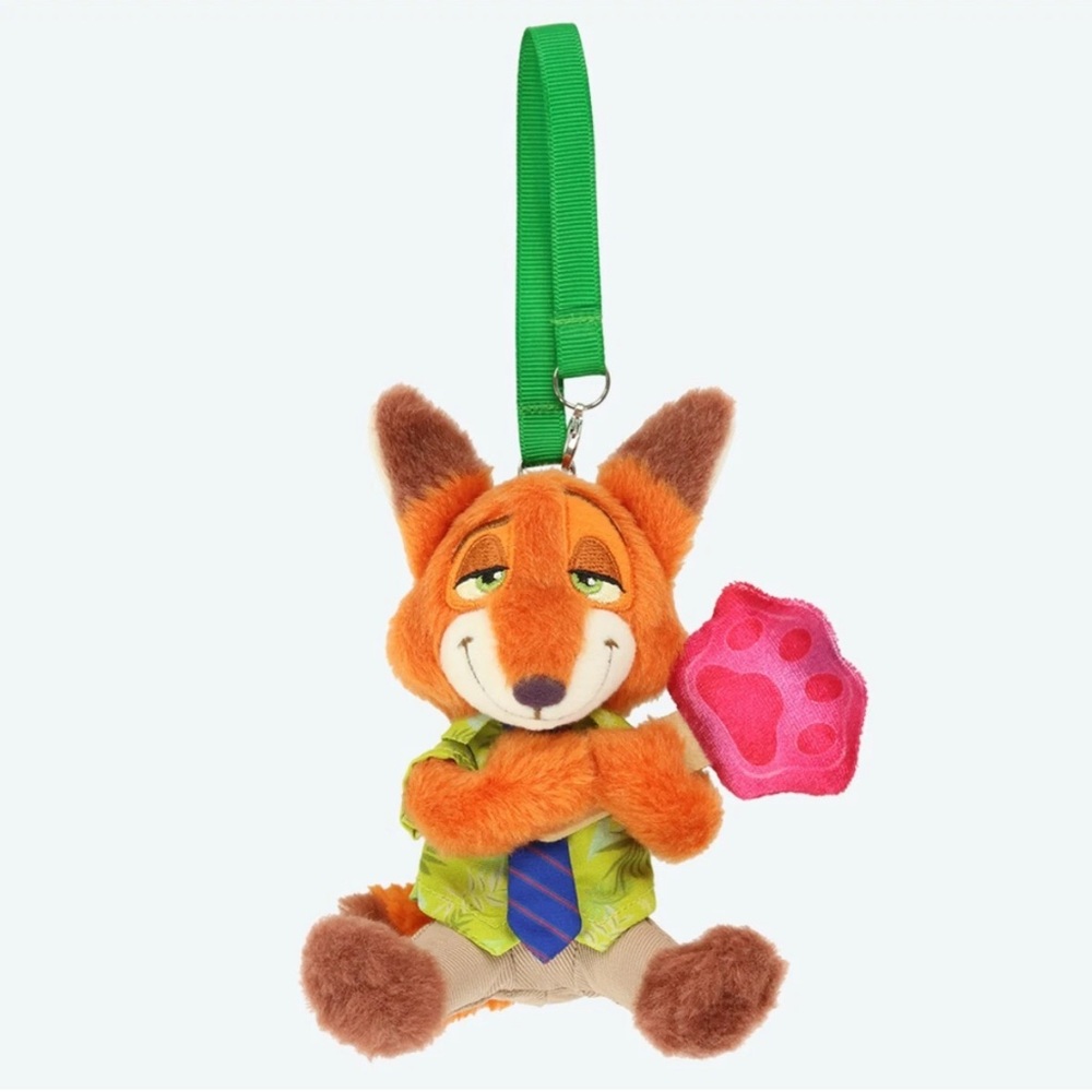 New W/ Tag Nick Authentic Tokyo Disney Resort 2024 Plush Charm Zootopia Red fox